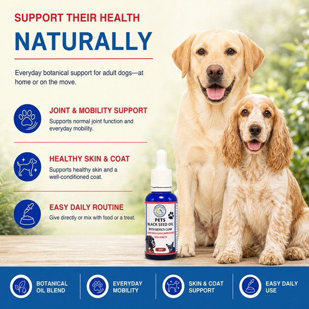 Super Wellness Black Seed Oil for Dogs with Devil's Claw 30ml - Image 2