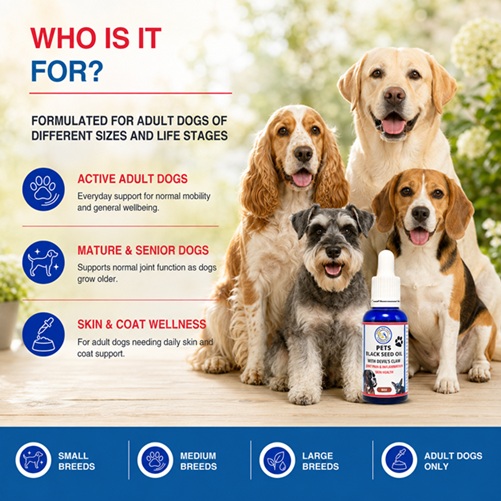 Super Wellness Black Seed Oil for Dogs with Devil's Claw 30ml - Image 4