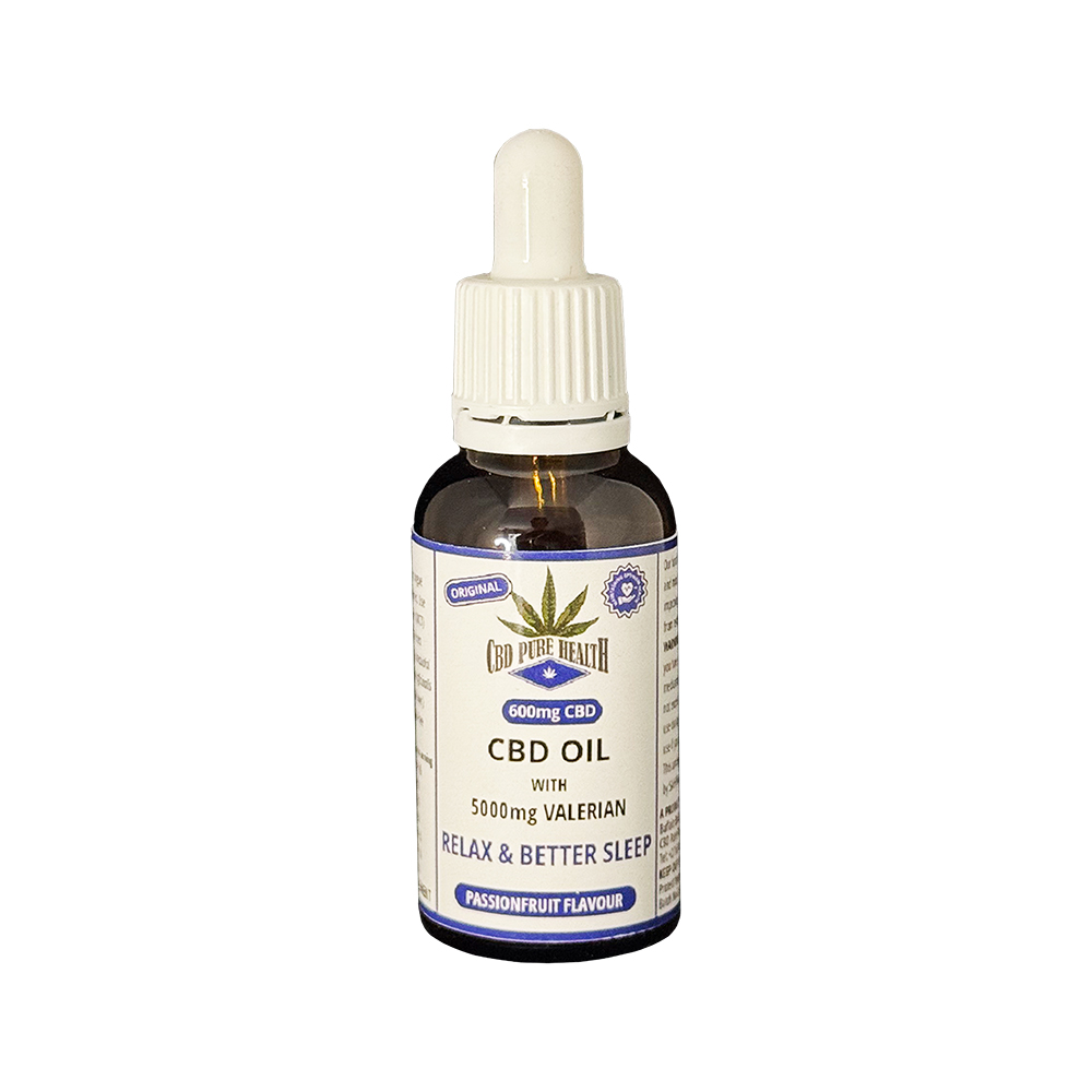 CBDオイル CBD Pure Health - CBD Oil with Valerian Relax & Better Sleep
