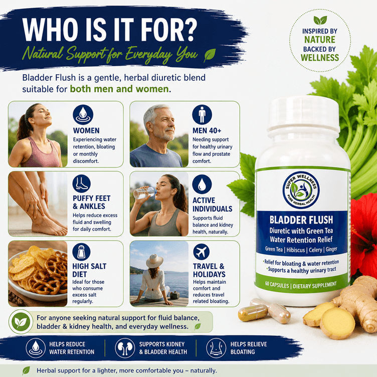 Super Wellness Bladder Flush Diuretic with Green Tea - Image 4