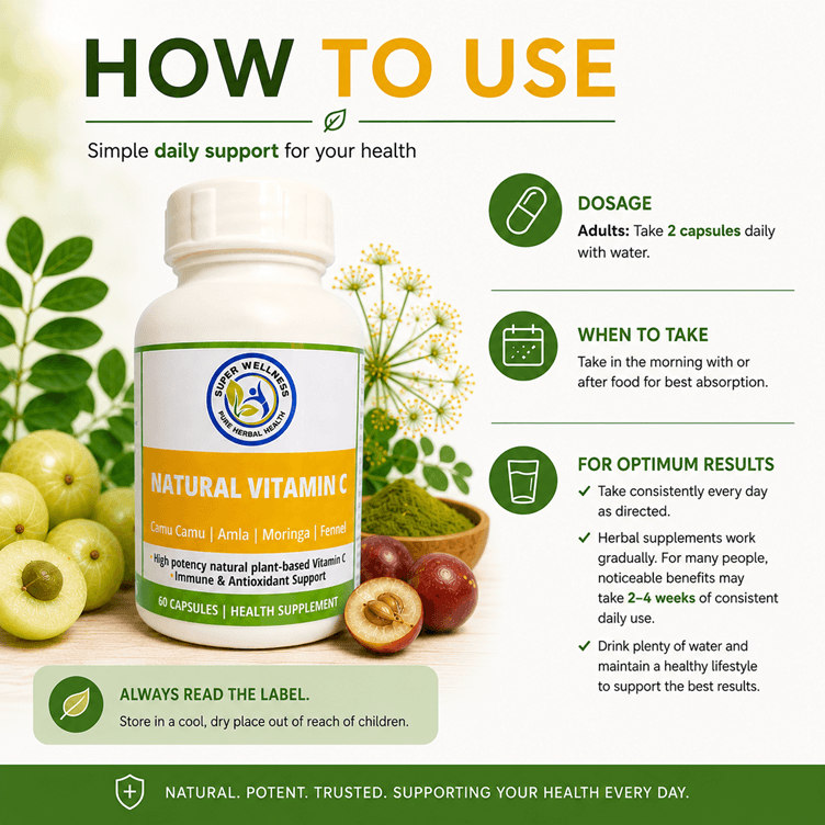 Super Wellness Natural Vitamin C - Image 3